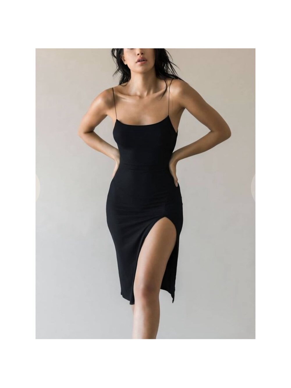 Joah Brown Strappy Slit Dress - Picture 8 of 12